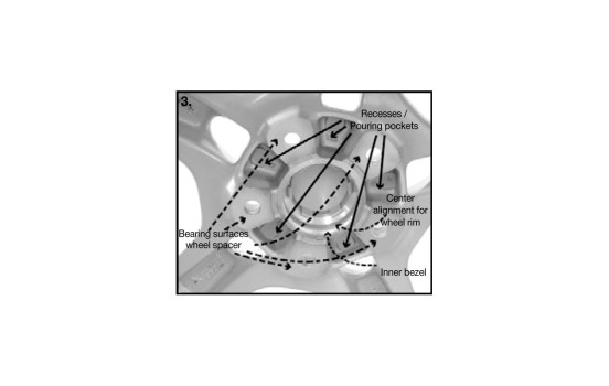 H&R DRM-System Wheel spacer set 44mm per axle - Plug size 5x108 - Hub 63.3mm - Bolt size M14x1.5 - F, Image 4