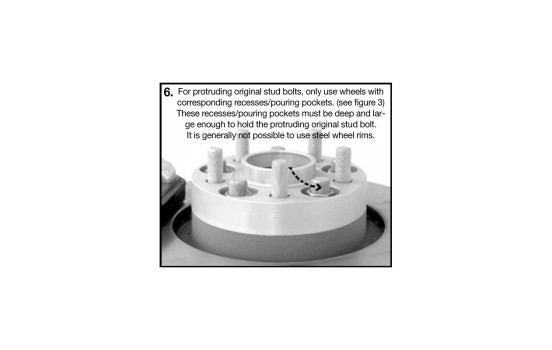 H&R DRM-System Wheel spacer set 60mm per axle - Plug size 5x120 - Hub 64.0mm - Bolt size M14x1.5 - H, Image 7