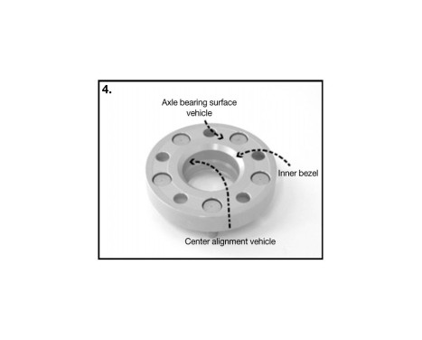 H&R DRM-System Wheel spacer set 64mm per axle - Pitch size 5x130 - Hub 71.6mm - Bolt size M14x1.5 - P, Image 5
