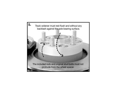 H&R DRM-System Wheel spacer set 64mm per axle - Pitch size 5x130 - Hub 71.6mm - Bolt size M14x1.5 - P, Image 6