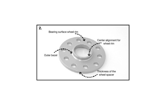H&R DRS-System Wheel spacer set 30mm per axle - Pitch size 5x114.3 - Hub 67.1mm - Bolt size M12x1.5 -, Image 3