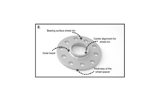 H&R DRS-System Wheel spacer set 40mm per axle - Pitch size 5x114.3 - Hub 67.1mm - Bolt size M12x1.5 -, Image 3