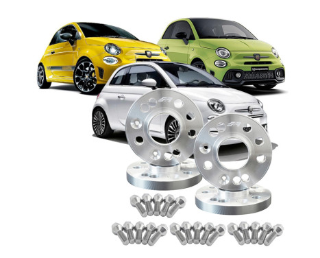 Simoni Racing Aluminum Wheel Spacer Set Abarth / Fiat 500 incl. Wheel bolts