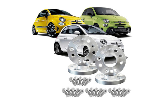 Simoni Racing Aluminum Wheel Spacer Set Abarth / Fiat 500 incl. Wheel bolts