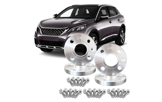 Simoni Racing Aluminum Wheel Spacer Set PEUGEOT - 3008 II SUV - 2016-2024 incl. wheel bolts