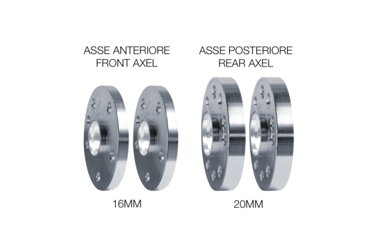 Simoni Racing Aluminum Wheel Spacer Set - suitable for Abarth, Fiat - 2x16mm - 2x20mm, Image 3