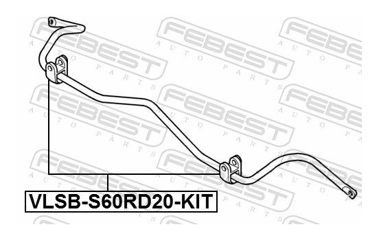 Bearing Bush, stabiliser, Image 2