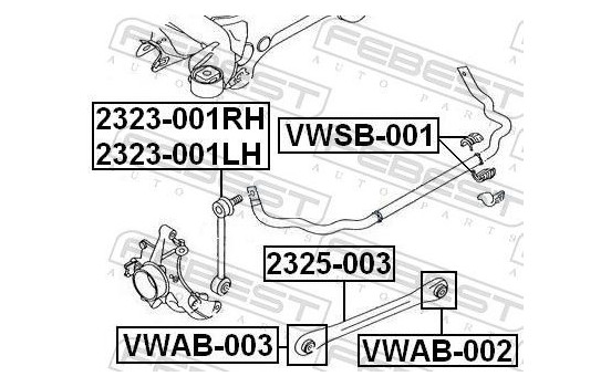 Bearing Bush, stabiliser, Image 2
