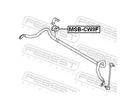 Bearing Bush, stabiliser, Image 2