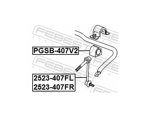Bearing Bush, stabiliser, Image 2