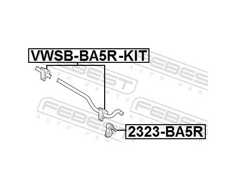 Bearing Bush, stabiliser, Image 2