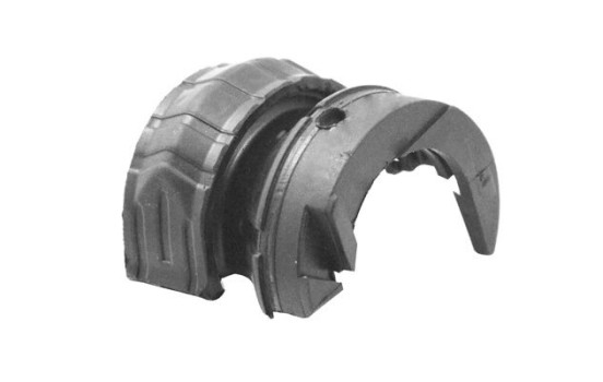 Stabilizer bearing on control arm