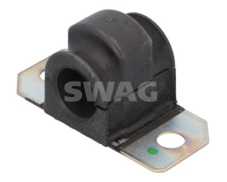 Stabilizer bearing on control arm