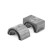 Stabilizer bearing on control arm