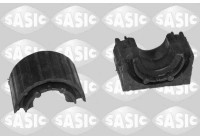 Stabilizer bearing on control arm