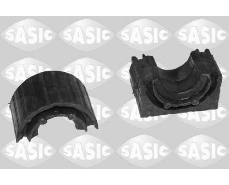 Stabilizer bearing on control arm