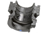 Stabilizer bearing on support arm