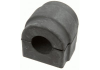 Stabilizer bearing on support arm
