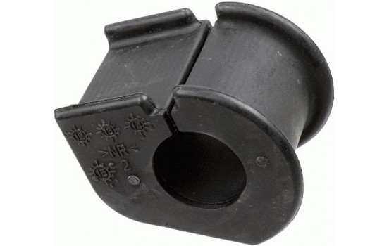 Stabilizer bearing on support arm