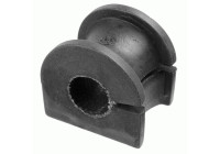 Stabilizer bearing on support arm