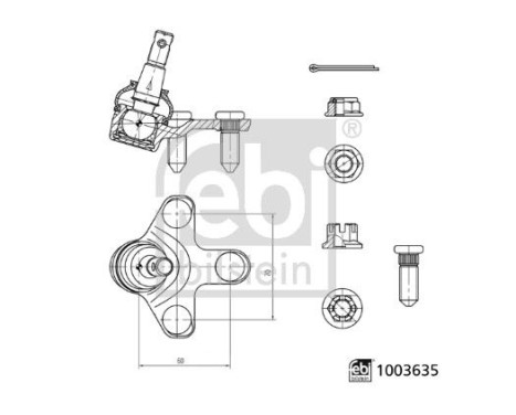 Ball joint 1003635 FEBI