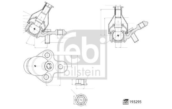 Ball joint 193295 FEBI