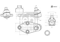 Ball joint 194701 FEBI