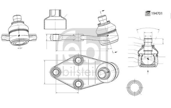 Ball joint 194701 FEBI
