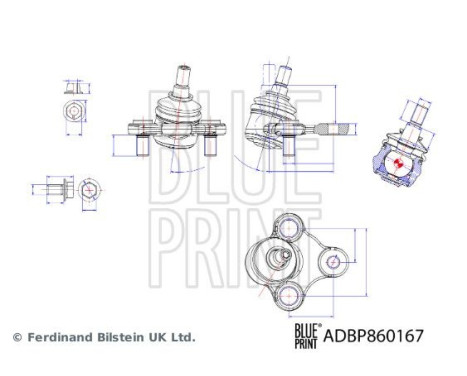 ball joint ADBP860167 Blue Print, Image 2