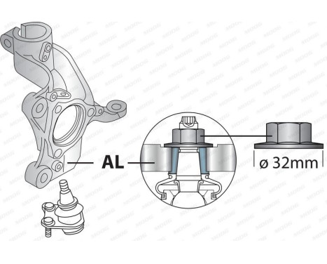 Ball Joint VO-BJ-5012 Moog