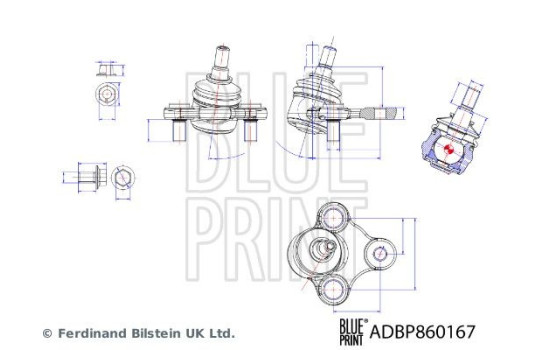 ball joint ADBP860167 Blue Print, Image 2
