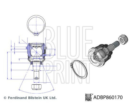 ball joint ADBP860170 Blue Print