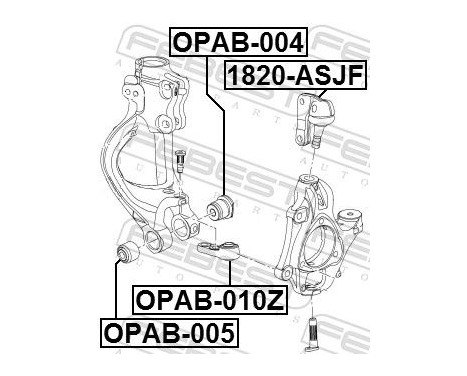 Bush, control arm Montage