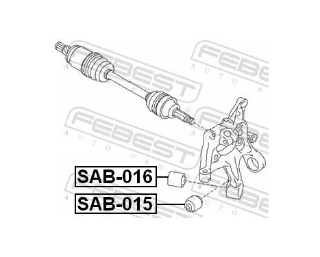 Bush, control arm Montage, Image 2