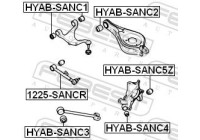 Bush, control arm Mount