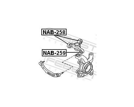 Bush, control arm Mount, Image 2