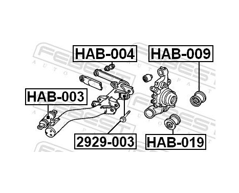 Bush, control arm Mount, Image 2