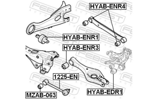 Bush, control arm Mount
