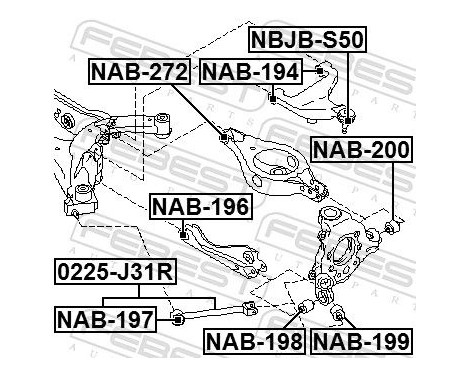 Bush, control arm Mount