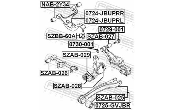 Bush, control arm mounting, Image 2