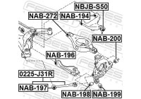 Bush, control arm mounting