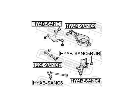 Bush, control arm mounting, Image 2