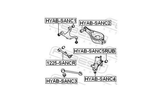 Bush, control arm mounting, Image 2