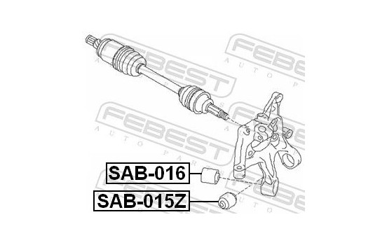 Bush, control arm mounting, Image 2