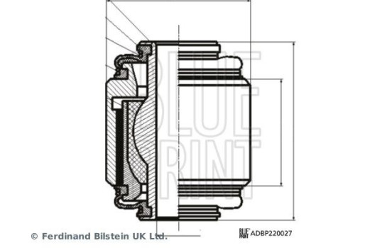 Control arm rubber ADBP860194 Blue Print