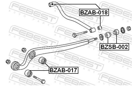 Control Arm-/Trailing Arm Bush, Image 2