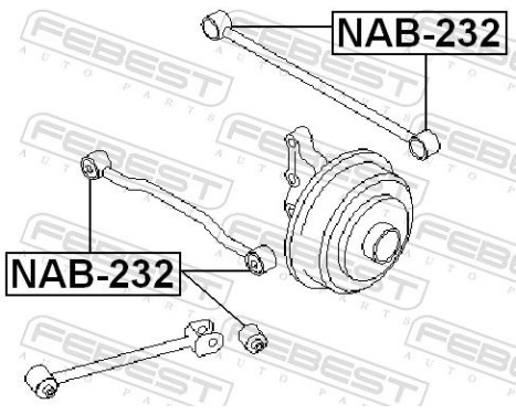 Control Arm-/Trailing Arm Bush, Image 2