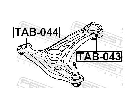 Control Arm-/Trailing Arm Bush, Image 2