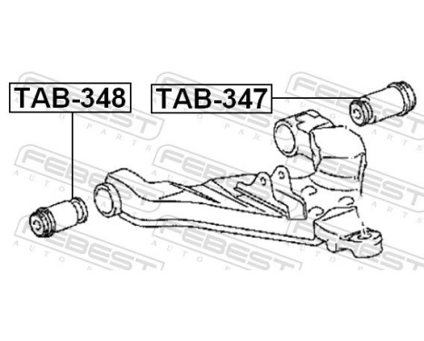 Control Arm-/Trailing Arm Bush, Image 2