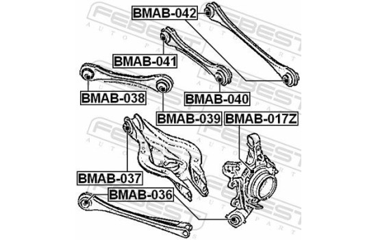 Control Arm-/Trailing Arm Bush